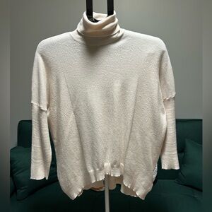 Davi & Dani Soft Cream Turtleneck Sweater